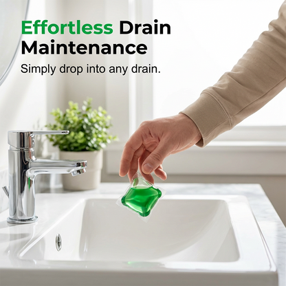 Limited Stock!!! 🥳2026 HOT SALE🥳💞AEXZR® 50K+ SOLD!｜Drain Deodorizer Pods – Bio‑enzyme formula neutralizes smells at the source. Instant fresh scent, no harsh chemicals. Say goodbye to embarrassing odours. 🚰✅