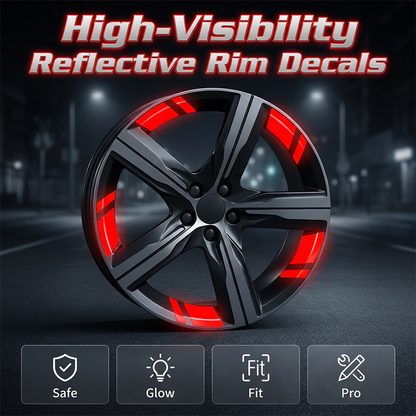 Limited Stock!!! AEXZR® Car Wheel Rim Reflective Stripes Decal