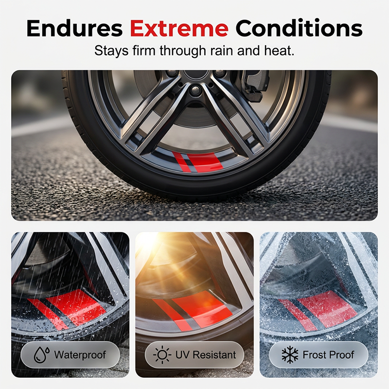 Limited Stock!!! AEXZR® Car Wheel Rim Reflective Stripes Decal