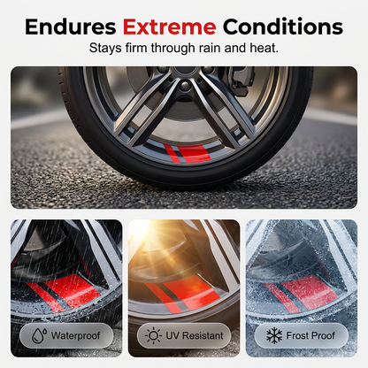 Limited Stock!!! AEXZR® Car Wheel Rim Reflective Stripes Decal