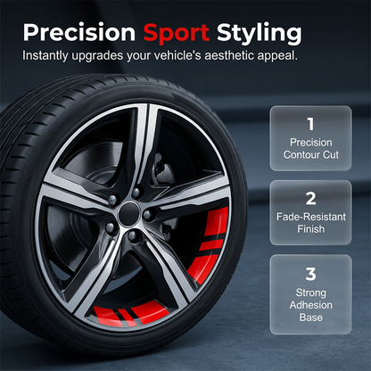 Limited Stock!!! AEXZR® Car Wheel Rim Reflective Stripes Decal