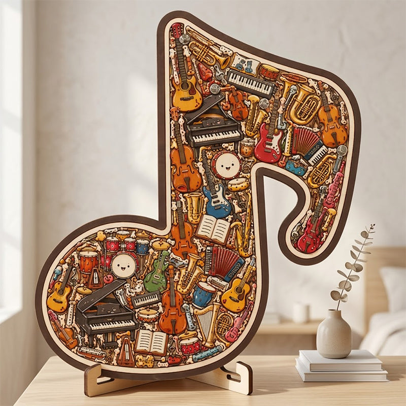 Limited Stock!!! 🎶AEXZR® Wooden Musical Note Jigsaw Puzzle🧩