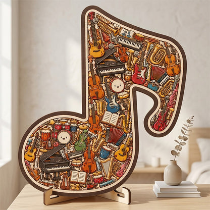 Limited Stock!!! 🎶AEXZR® Wooden Musical Note Jigsaw Puzzle🧩