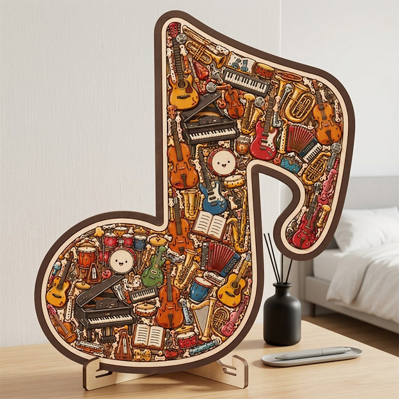 Limited Stock!!! 🎶AEXZR® Wooden Musical Note Jigsaw Puzzle🧩