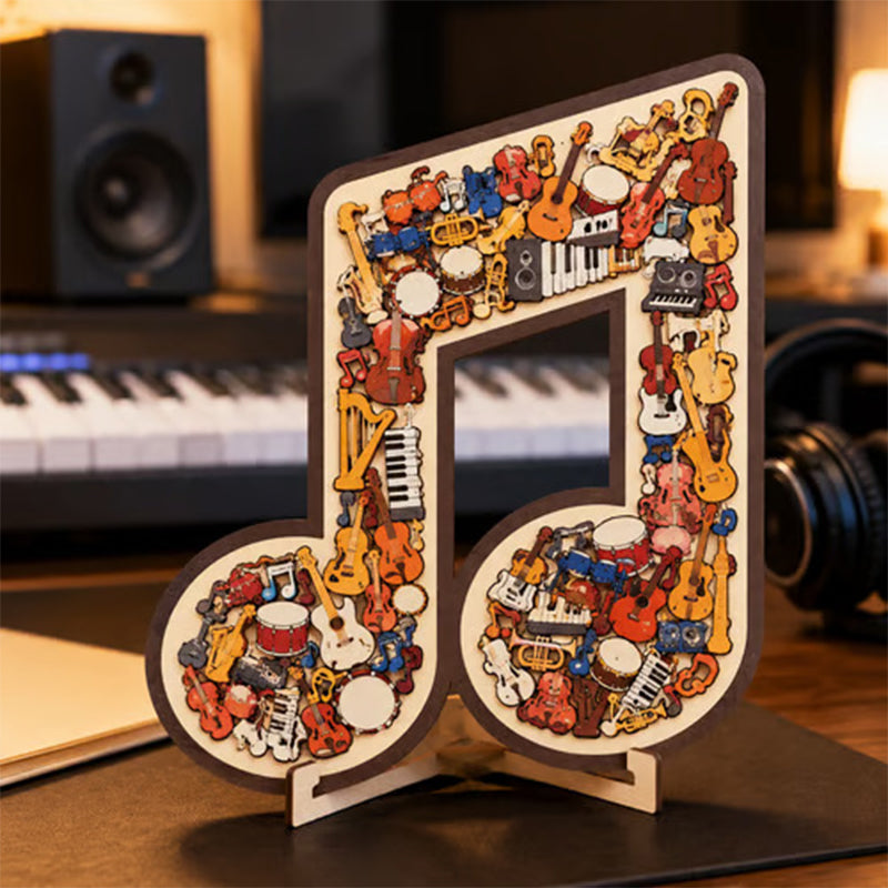Limited Stock!!! 🎶AEXZR® Wooden Musical Note Jigsaw Puzzle🧩