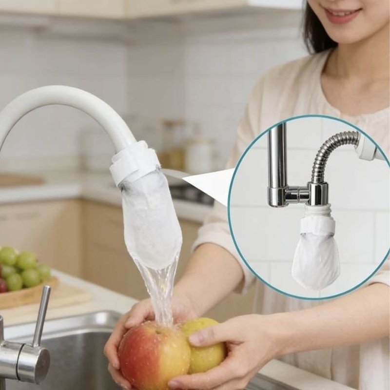 ⏰60%OFF⚡50K+ SOLD!💥AEXZR® Anti-Splash Kitchen Faucet Cotton Filter for Sediment & Rust Removal