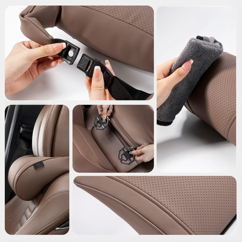 Limited Stock!!! AEXZR® 🚗Ergonomic Headrest and Lumbar Support Set for Car Seats