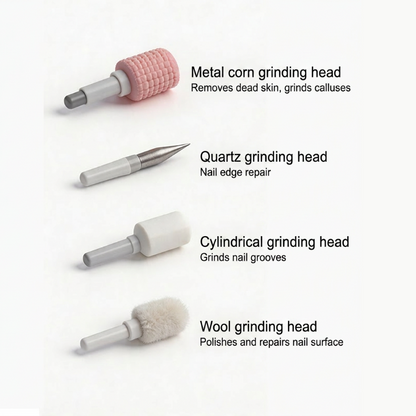 Limited Stock!!! AEXZR®🥳2026 HOT SALE🥳💞50K+ SOLD!💅✨ 50% OFF! Professional Electric Nail Polisher – Smooths thick nails, 99-speed display. Multiple heads for shaping & buffing. Salon at home! 🌟💎