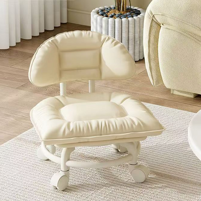 Limited Stock!!! 🪑50% OFF NOW! ⏳⏰Sfrcord® Rolling Low Stool with Backrest – Padded seat & silent casters – Perfect for workshops, garages or studios – comfortable and mobile 🛠️✨