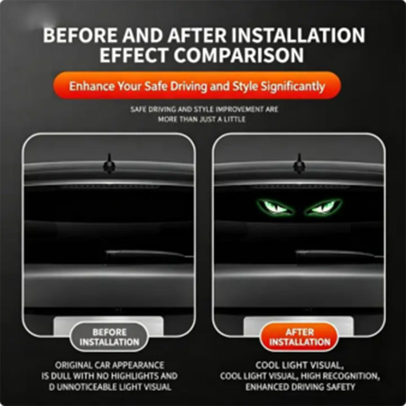 🎉 2026 Sale — Over 20,000 Sold! 🚗AEXZR® Solar LED Car Warning Light – Devil Eye Design 🔥