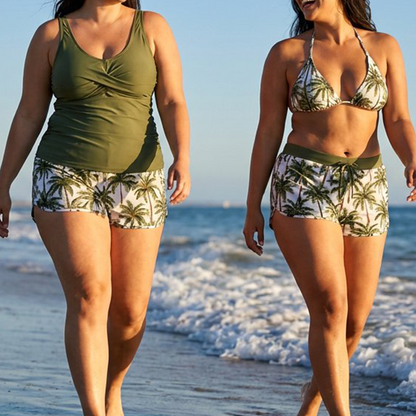 Limited Stock!!! Sfrcord® Women's 3-Piece Swimsuit Tankini Set with Shorts