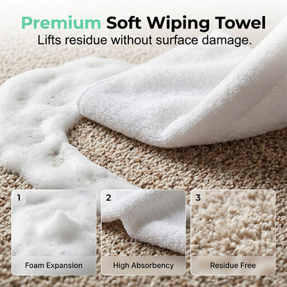 🔥Limited Time Promotion 50% OFF🔥AEXZR® Waterless Carpet Foam Stain Remover with Towel