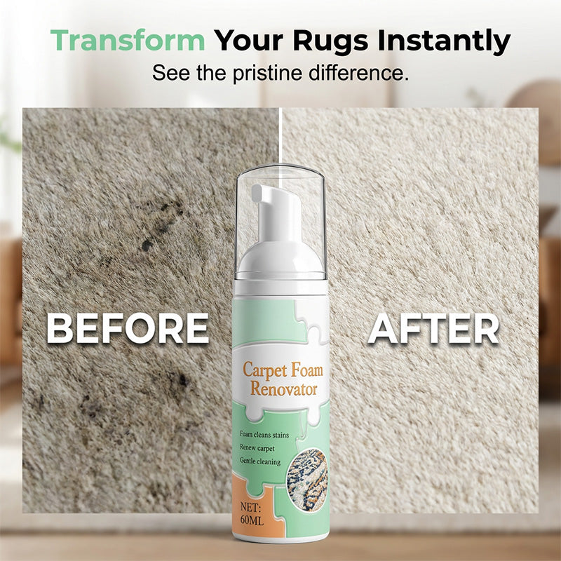 🔥Limited Time Promotion 50% OFF🔥AEXZR® Waterless Carpet Foam Stain Remover with Towel