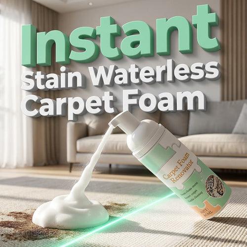 🔥Limited Time Promotion 50% OFF🔥AEXZR® Waterless Carpet Foam Stain Remover with Towel