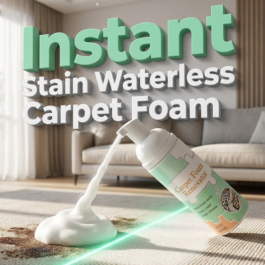 🔥Limited Time Promotion 50% OFF🔥AEXZR® Waterless Carpet Foam Stain Remover with Towel