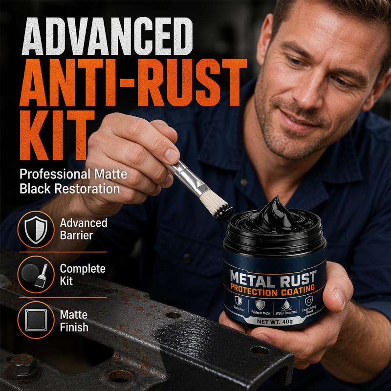 AEXZR® 🥳2026 HOT SALE🥳💞50K+ SOLD!🔧🏠 60% OFF! AEXZR® Metal Rust Protection Black Repair Paste – Restores rusty gates, railings & tools. Forms protective coating – no need to replace! 🛡️✨