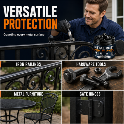 AEXZR® 🥳2026 HOT SALE🥳💞50K+ SOLD!🔧🏠 60% OFF! AEXZR® Metal Rust Protection Black Repair Paste – Restores rusty gates, railings & tools. Forms protective coating – no need to replace! 🛡️✨