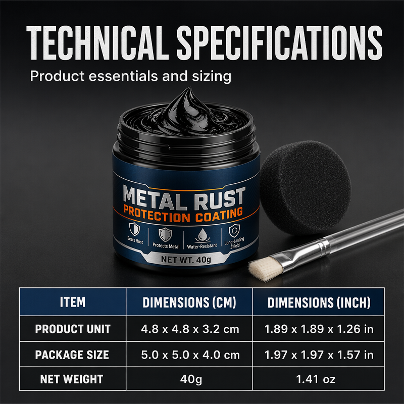 AEXZR® 🥳2026 HOT SALE🥳💞50K+ SOLD!🔧🏠 60% OFF! AEXZR® Metal Rust Protection Black Repair Paste – Restores rusty gates, railings & tools. Forms protective coating – no need to replace! 🛡️✨