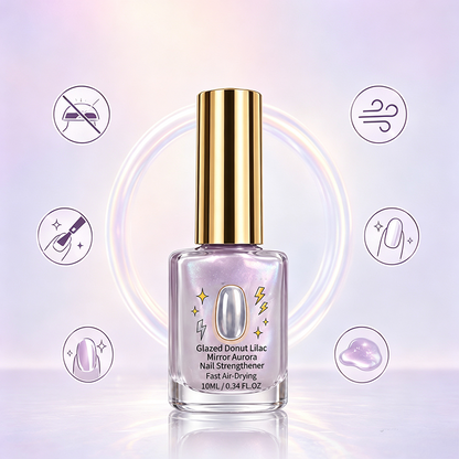 Limited Stock!!! AEXZR®🔥Last Day Buy 1 Get 1 Free $ 9.99 Each🔥💜✨Lilac Glossy Mirror Nail Strengthener