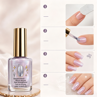 Limited Stock!!! AEXZR®🔥Last Day Buy 1 Get 1 Free $ 9.99 Each🔥💜✨Lilac Glossy Mirror Nail Strengthener