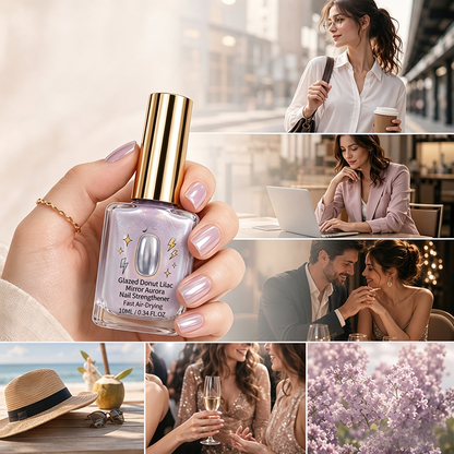 Limited Stock!!! AEXZR®🔥Last Day Buy 1 Get 1 Free $ 9.99 Each🔥💜✨Lilac Glossy Mirror Nail Strengthener