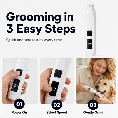 AEXZR®  Electric Pet Nail Grinder with LED Power Display
