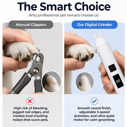 AEXZR®  Electric Pet Nail Grinder with LED Power Display