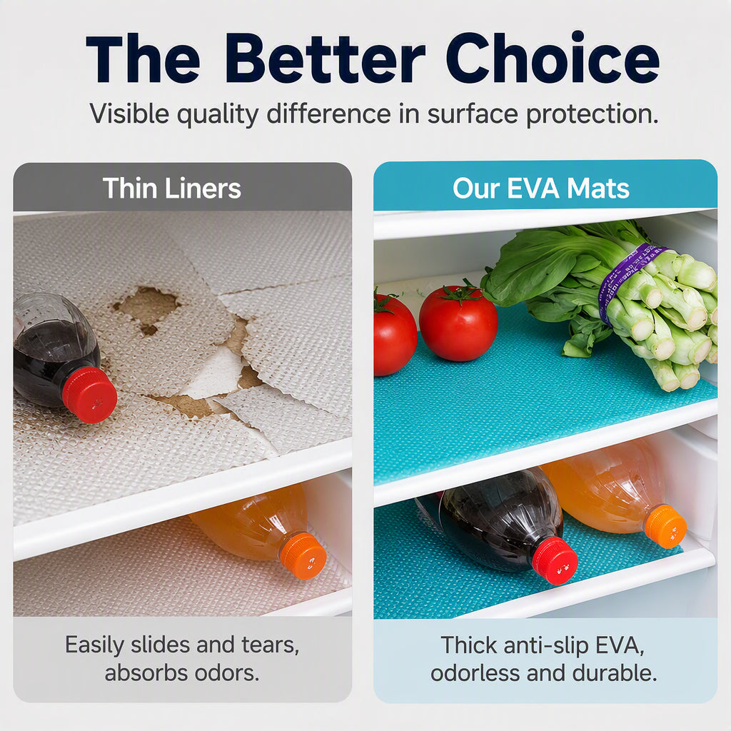 Limited Stock!!! AEXZR® 🧊 50% OFF NOW! 🛡️ Waterproof Fridge Shelf Liners – Non-slip, easy-clean & food-safe – Keeps fridge shelves fresh & organized ✨