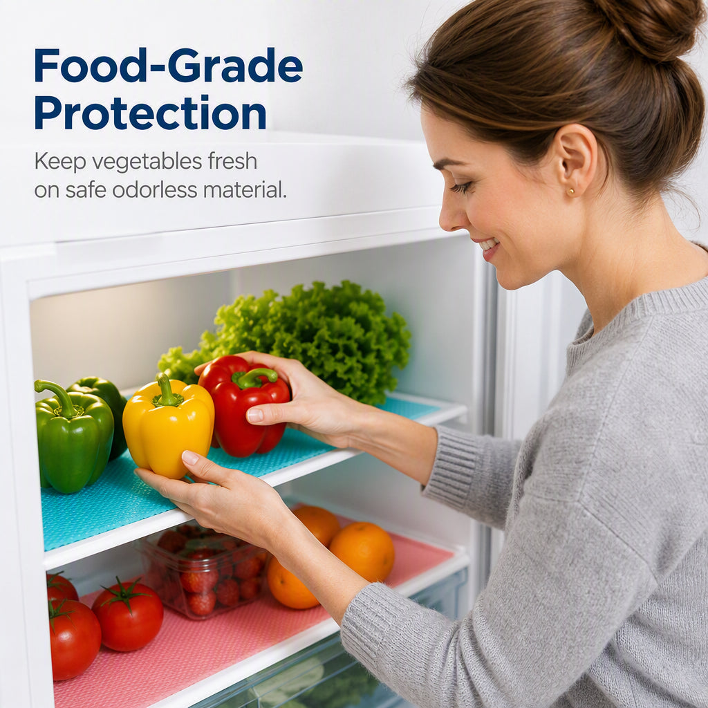 Limited Stock!!! AEXZR® 🧊 50% OFF NOW! 🛡️ Waterproof Fridge Shelf Liners – Non-slip, easy-clean & food-safe – Keeps fridge shelves fresh & organized ✨
