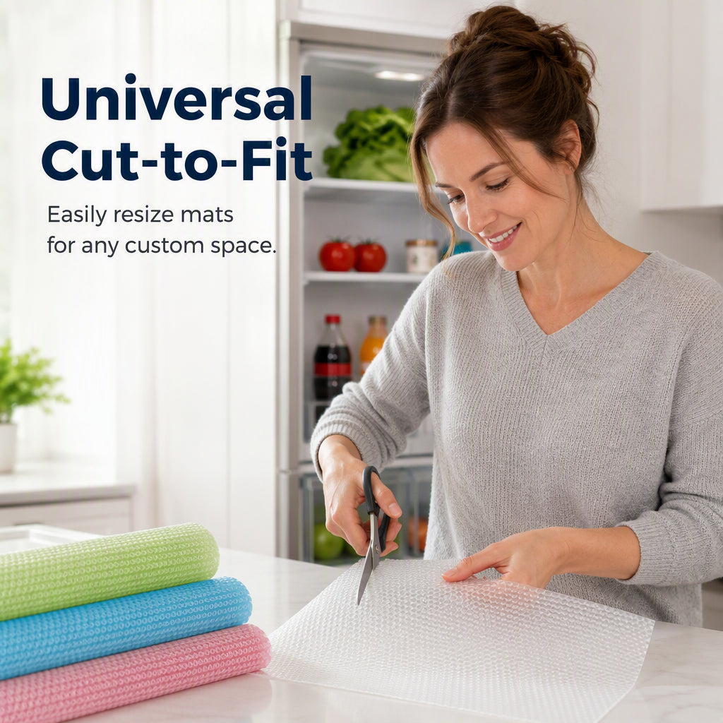 🧊 50% OFF NOW! 🛡️ AEXZR® Waterproof Fridge Shelf Liners – Non-slip, easy-clean & food-safe – Keeps fridge shelves fresh & organized ✨