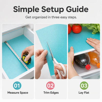 Limited Stock!!! AEXZR® 🧊 50% OFF NOW! 🛡️ Waterproof Fridge Shelf Liners – Non-slip, easy-clean & food-safe – Keeps fridge shelves fresh & organized ✨