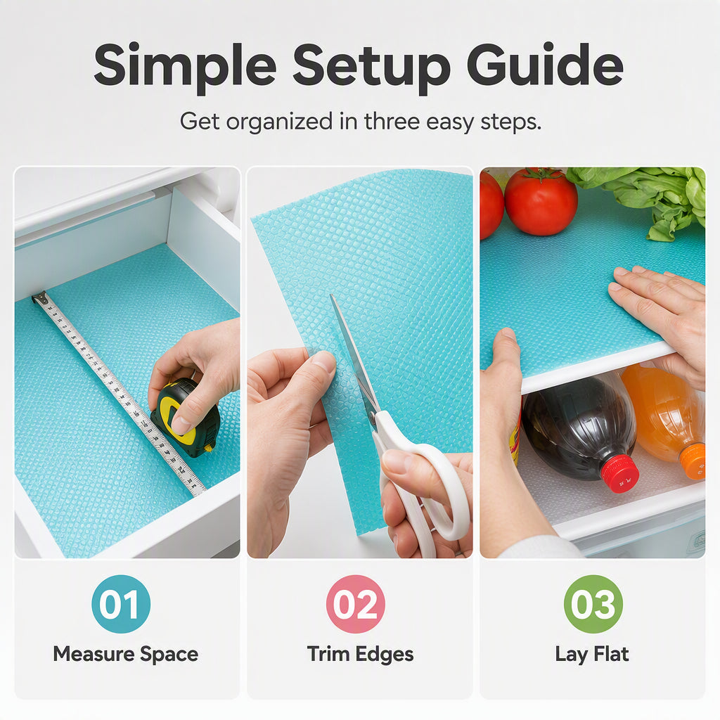 🧊 50% OFF NOW! 🛡️ AEXZR® Waterproof Fridge Shelf Liners – Non-slip, easy-clean & food-safe – Keeps fridge shelves fresh & organized ✨